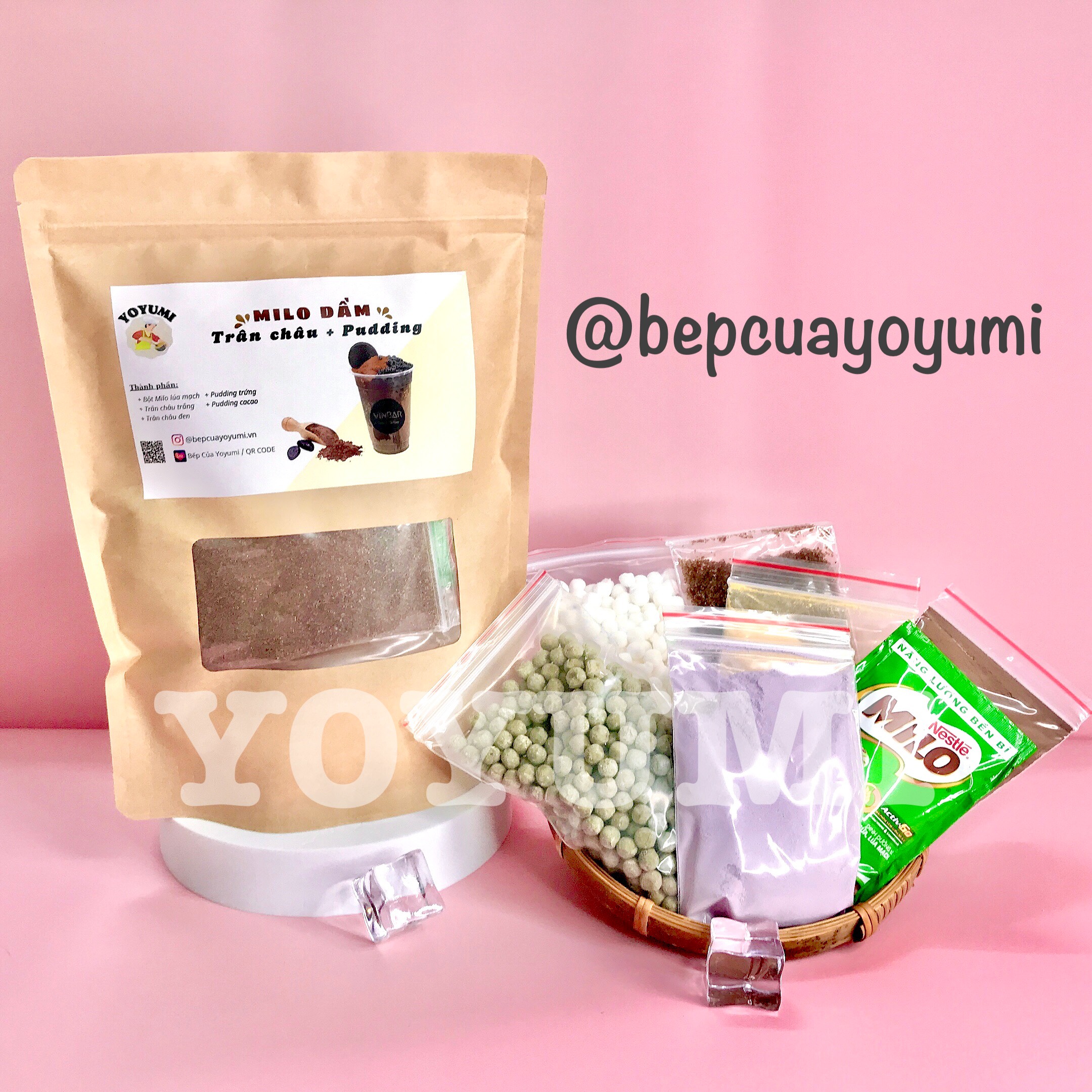 Set Milo Dầm Pudding Thơm Ngon ( SET 15 - 20 LY ) - BẾP CỦA YOYUMI