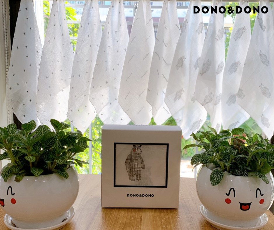 Khăn Sữa Hàn Quốc DONODONO Cho Bé Set 10 Khăn