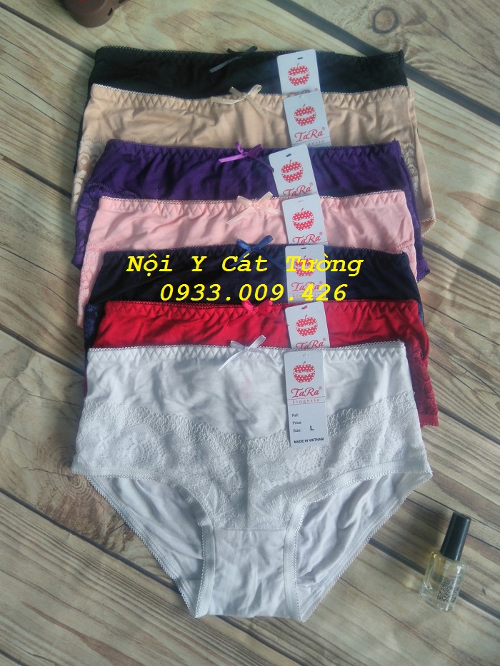 combo 5 Quần lót nữ cotton Tara lưng cao, cotton lưng cao , quần chíp cotton, quan lot nu