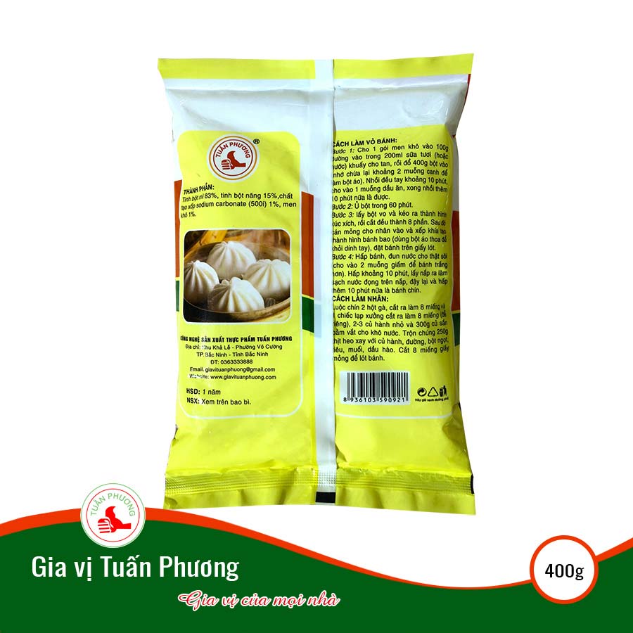 Bột Bánh Bao Tuấn Phương 400g ( Gói )