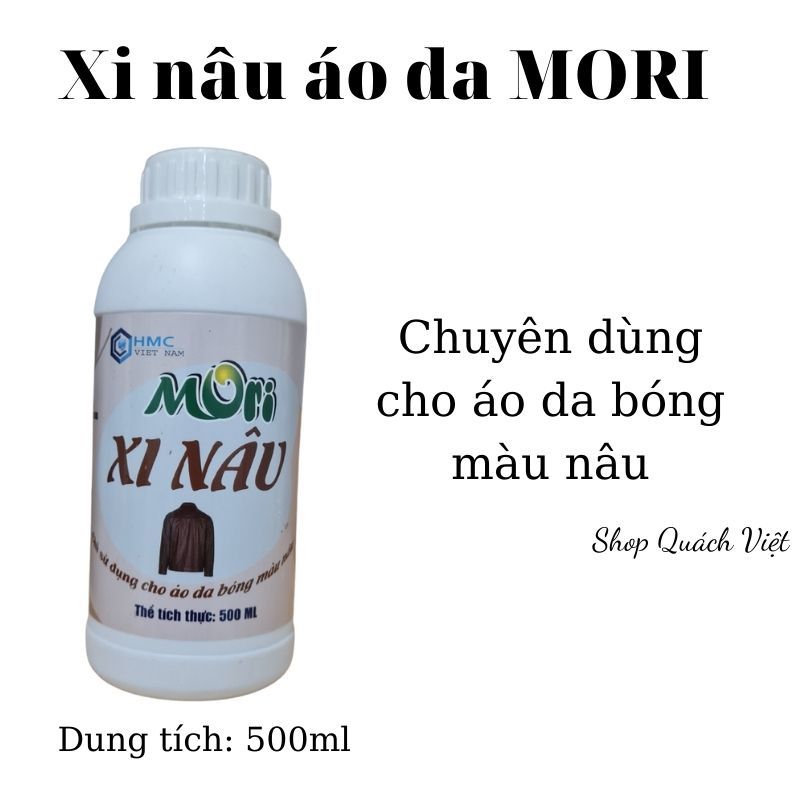 Xi đen áo da MORI, dung tích 500ml