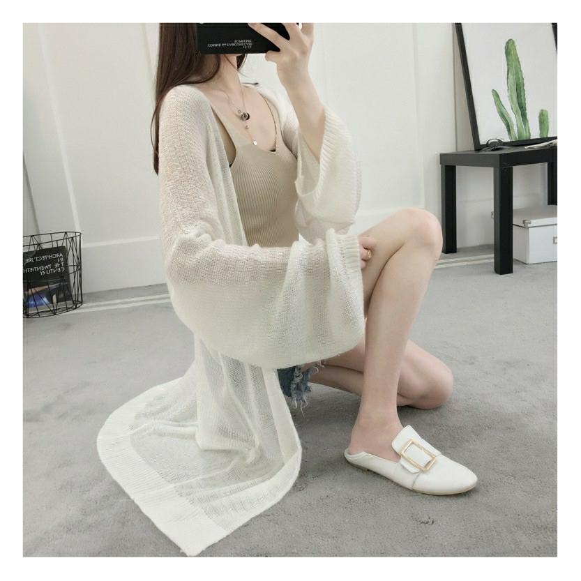 Áo  khoác len mỏng  dáng dài
