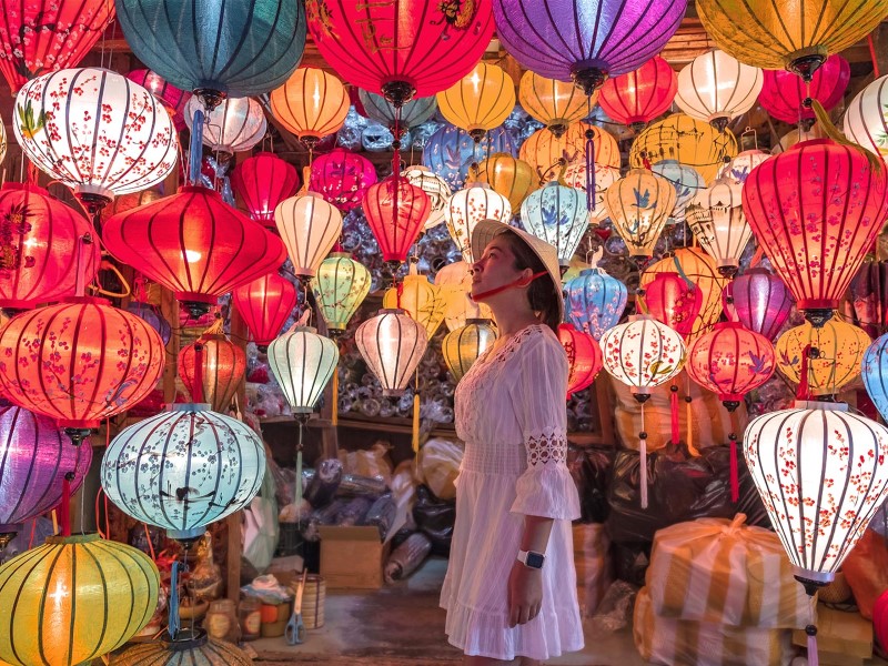 Lồng đèn Hội An nhiều size nhiều màu sắc (ghi màu sắc cần cho shop)