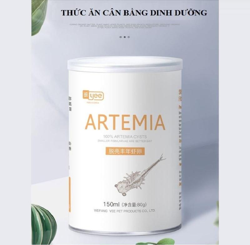Artemia sấy khô 150ml/ 80g thức ăn cho 7 màu, betta