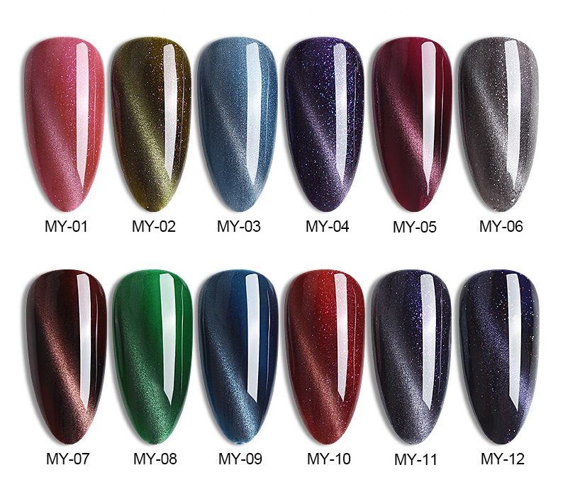 Sơn Gel AS vỏ đen Mã MY Mắt Mèo 3D (cam kết chính hãng lựa màu tự do hơn 2000 màu)