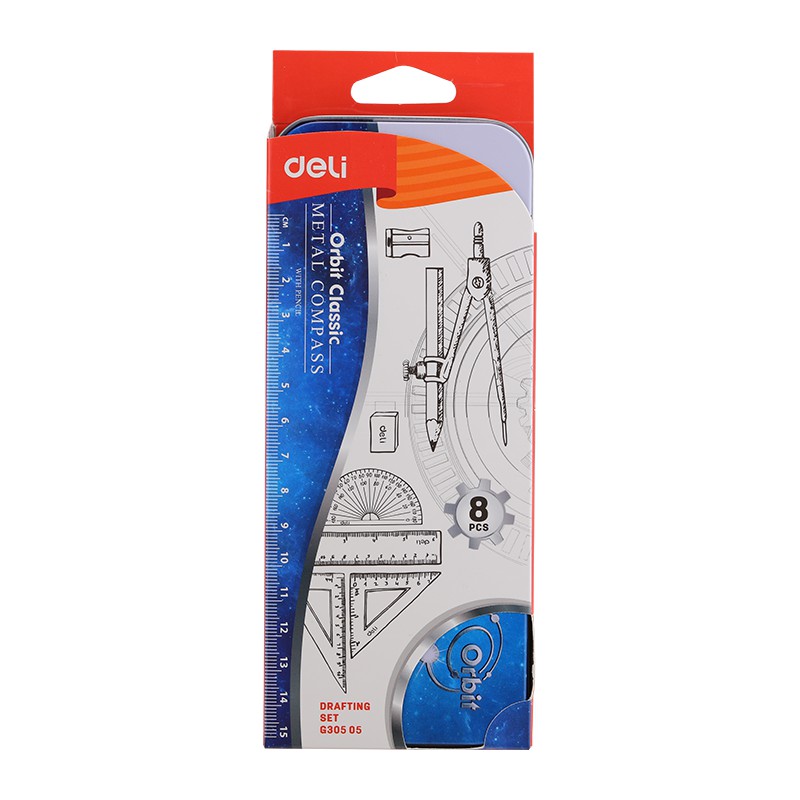 Bộ compa, eke Deli G30505