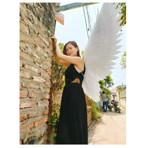 Cánh thiên thần dáng cánh bướm