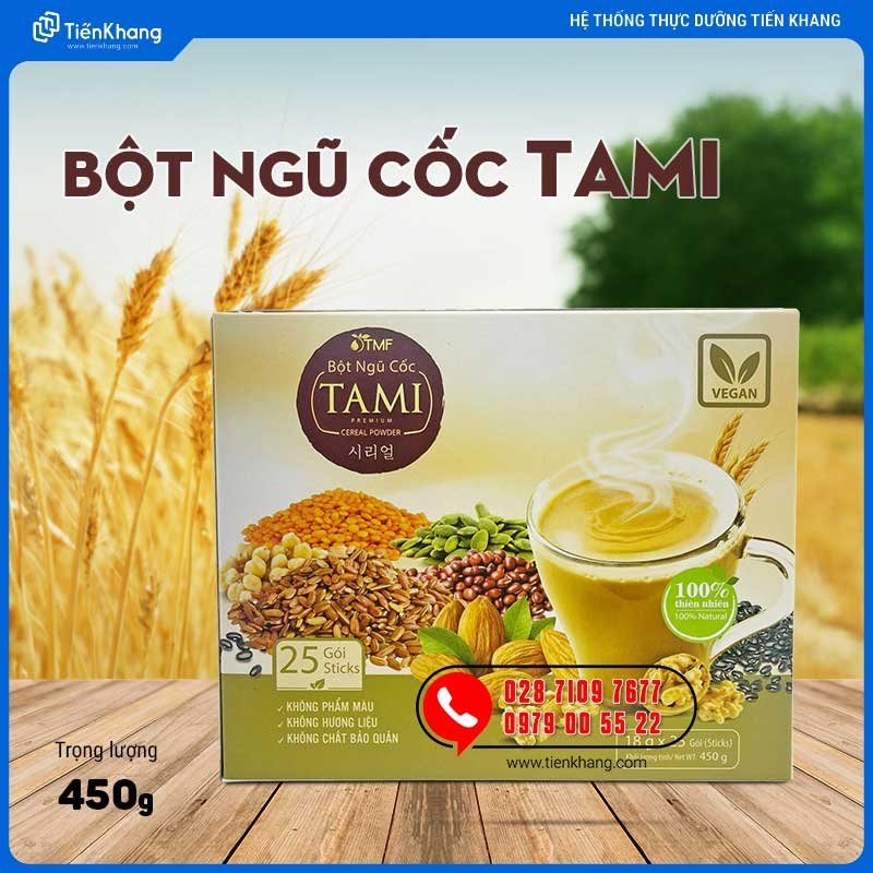 Bột Ngũ Cốc Tami (có đường)