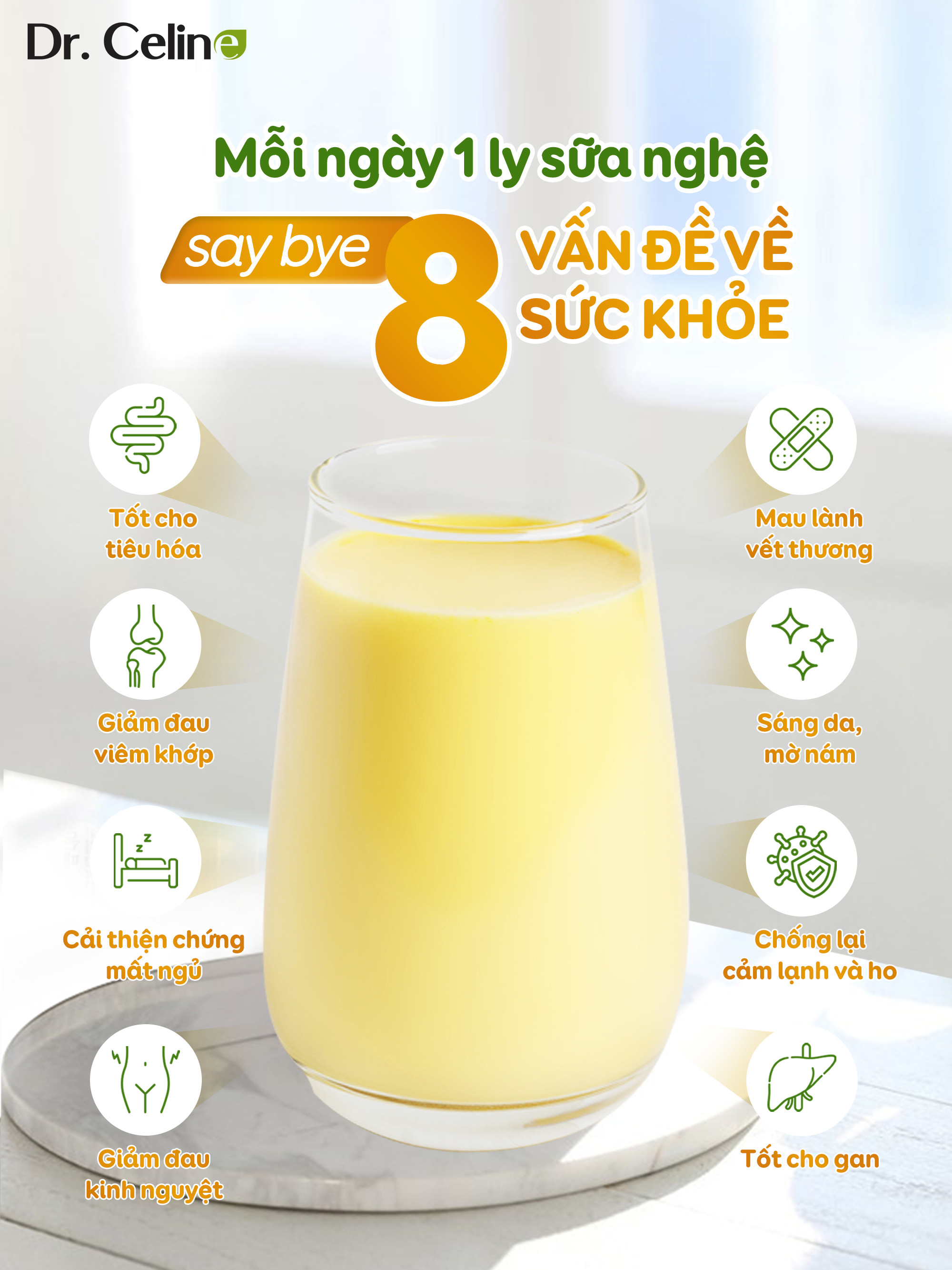 Sữa nghệ phục hồi sức khỏe Dr. Celine 400g