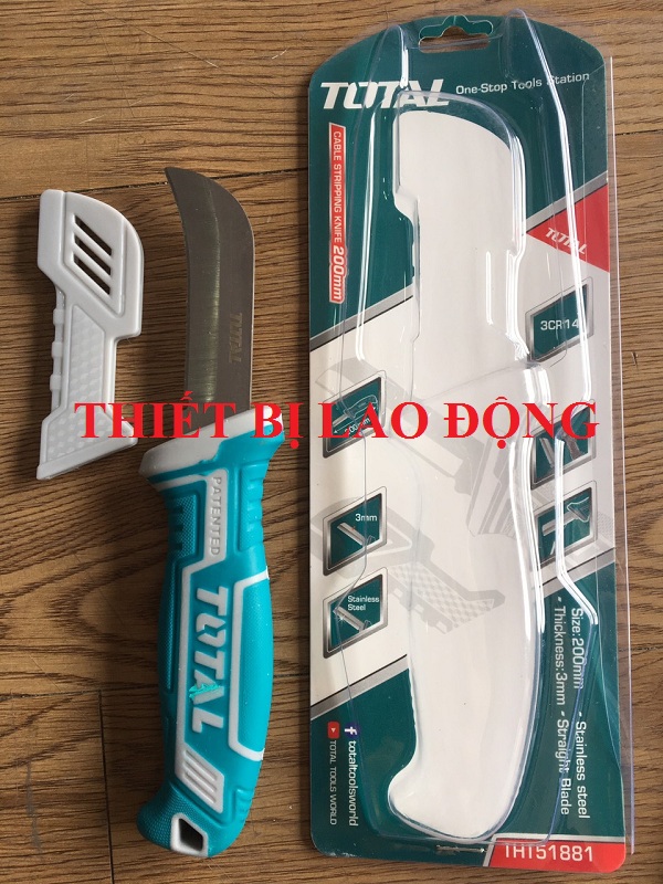 Dao tước dây cáp lưỡi thẳng 200mm total tht51881