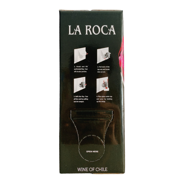 Vang Bịch Chile La Roca Đỏ 3L Nhập Khẩu - Vang Bịch 3L