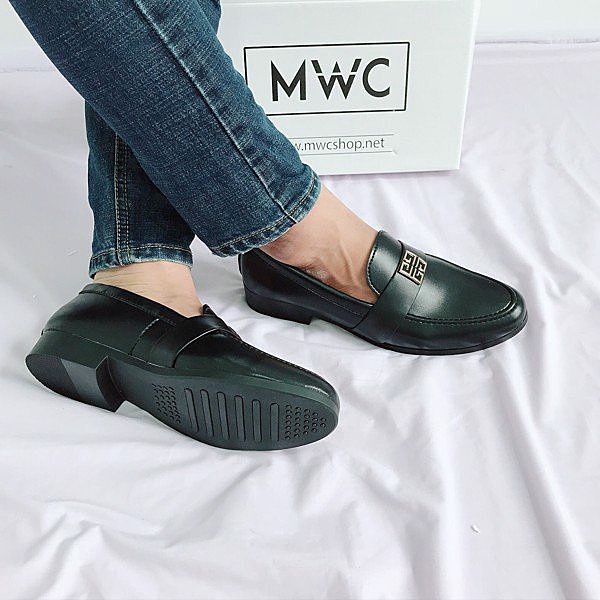 Giày lười da mềm in vân cá sấu-C1
