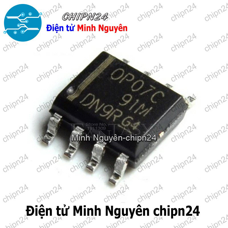 [2 con] (SOP) IC Dán OP07 SOP-8 (SMD) (OP07C) - HH004063