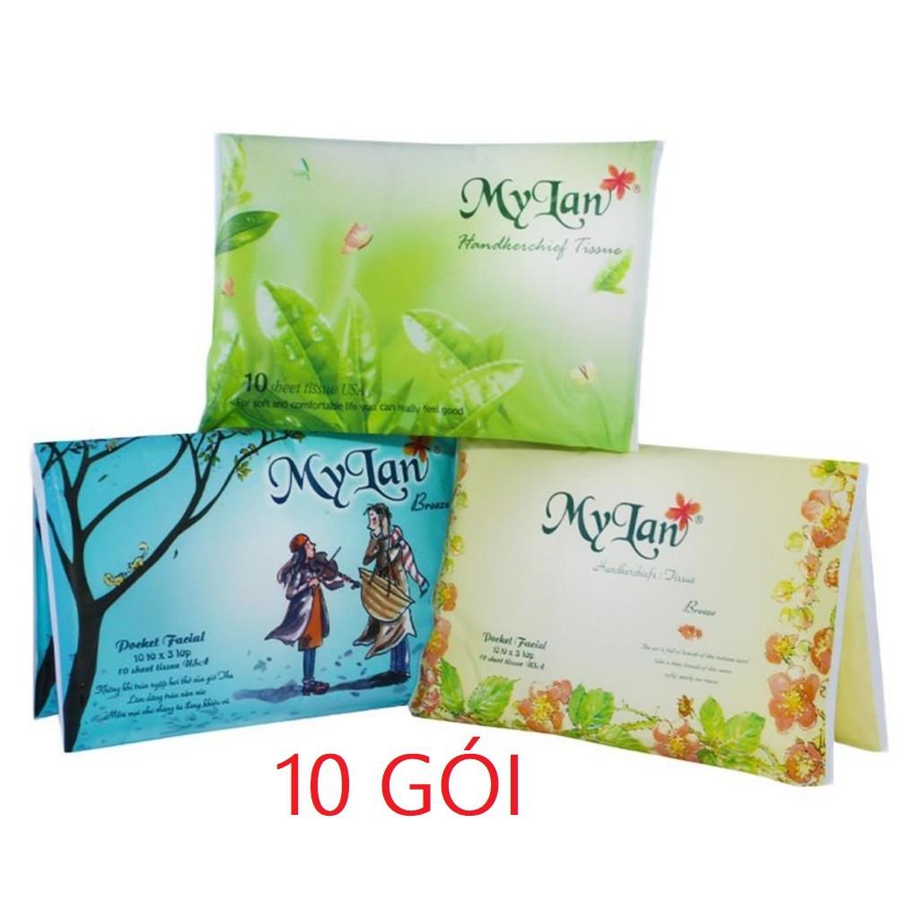 COMBO 10 GÓI KHĂN GIẤY BỎ TÚI MYLAN