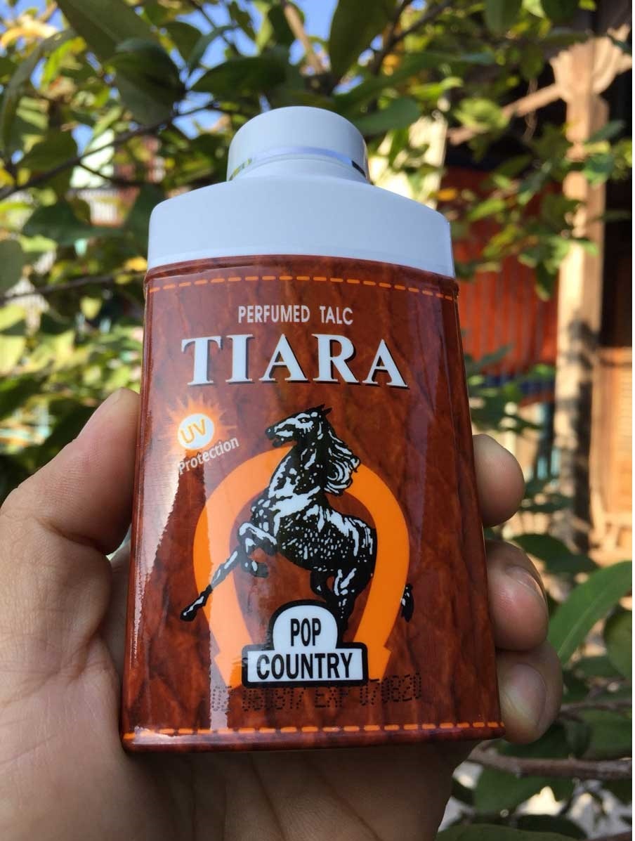 [HCM]Phấn thơm Tiara Pop Country UV Protection Perfumed Talc 90g phấm rôm Thái Lan