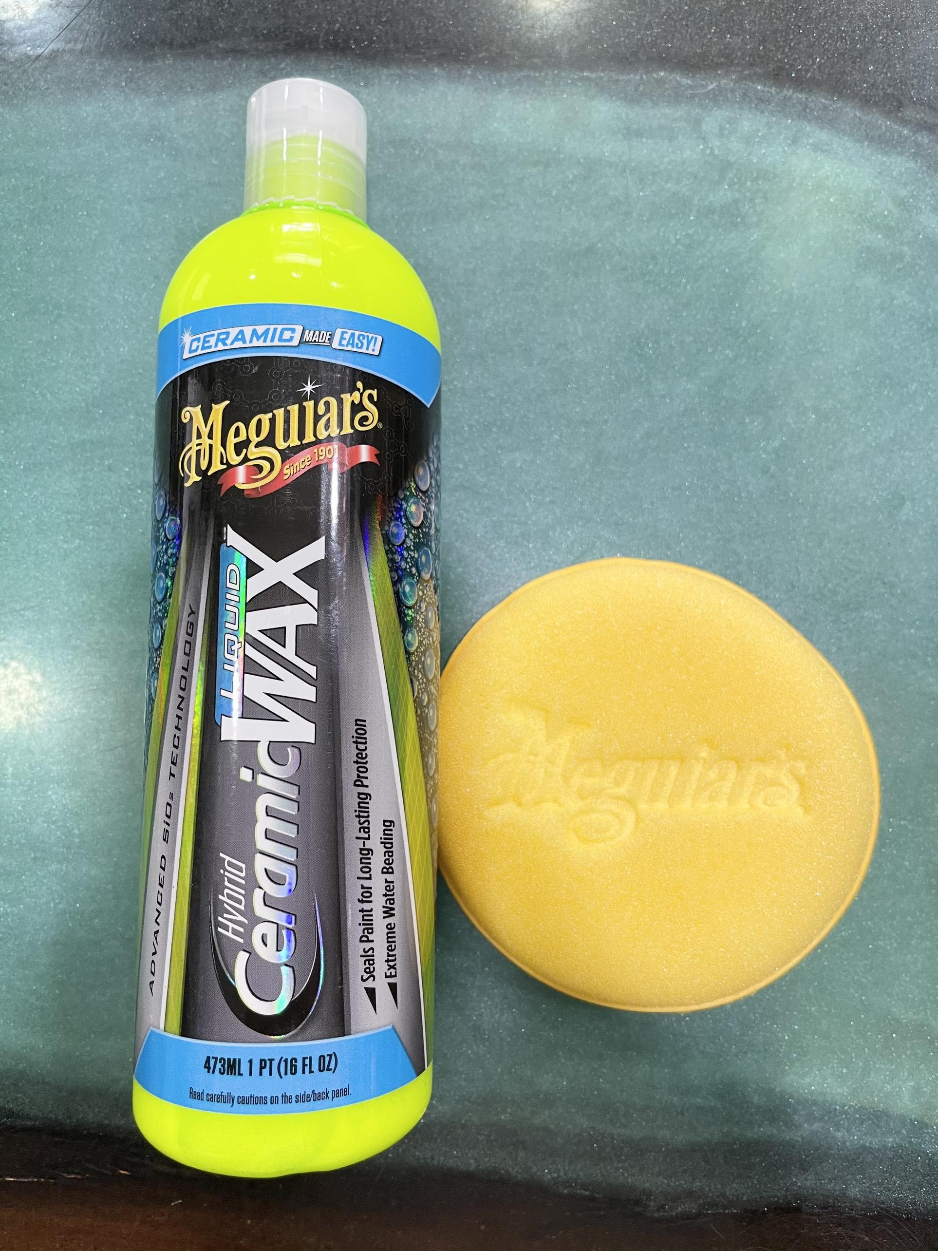 Phủ bóng bảo vệ sơn nano ceramic dạng kem lỏng meguiar's hybrid ceramic liquid wax g200416 473ml tặng kèm mút bôi