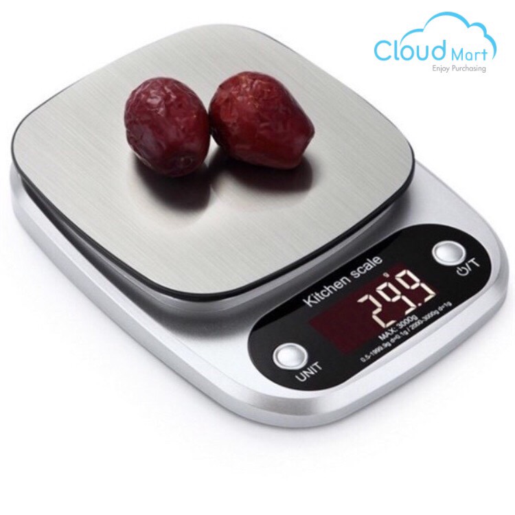 Cân Điện Tử Kitchen Scale Inox (1g - 10kg)