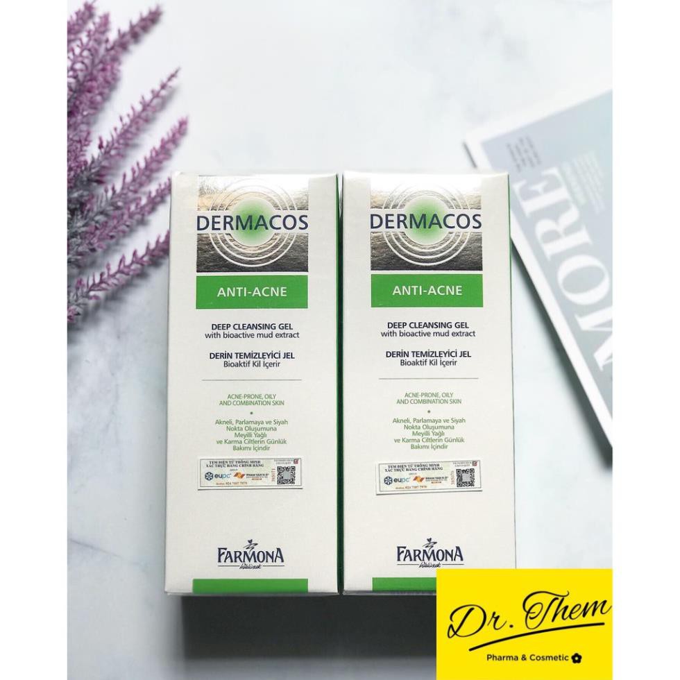 ✔️[Chính Hãng] Sữa Rửa Mặt Farmona DERMACOS Deep Cleansing Gel - Cho Da Dầu Mụn