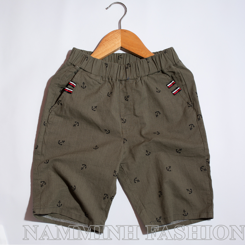 Quần short bé trai 5-14 tuổi , quần short kaki size đại cho bé, quần lửng kaki cho bé