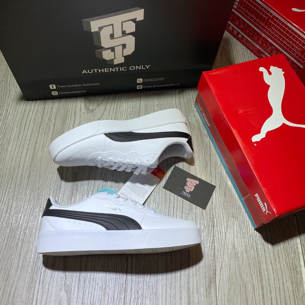 [CHÍNH HÃNG] Giày thể thao PUMA SKYPE CLEAN WHITE 380147 04 Full Box Tag Auth