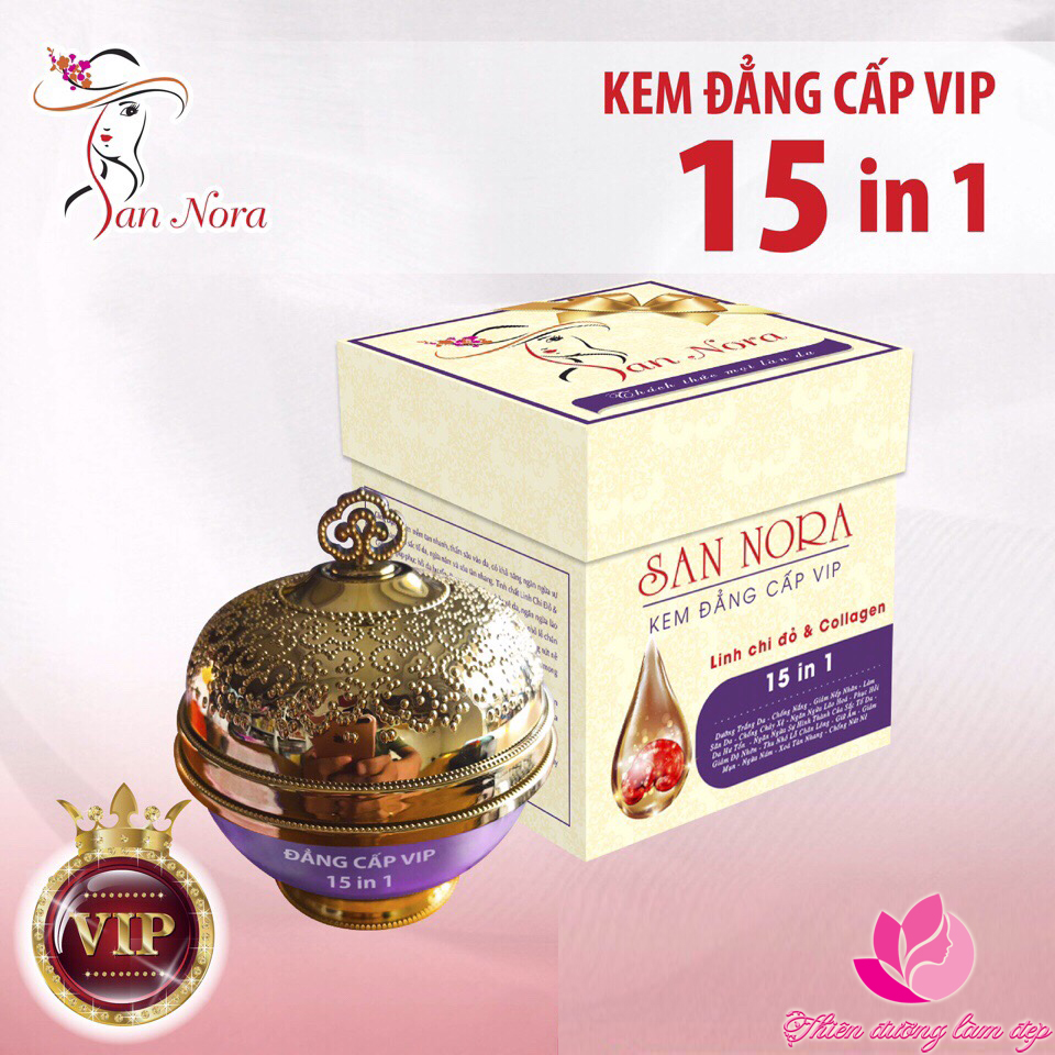 Kem Đẳng Cấp Vip 15 in 1 SAN NORA - 35g