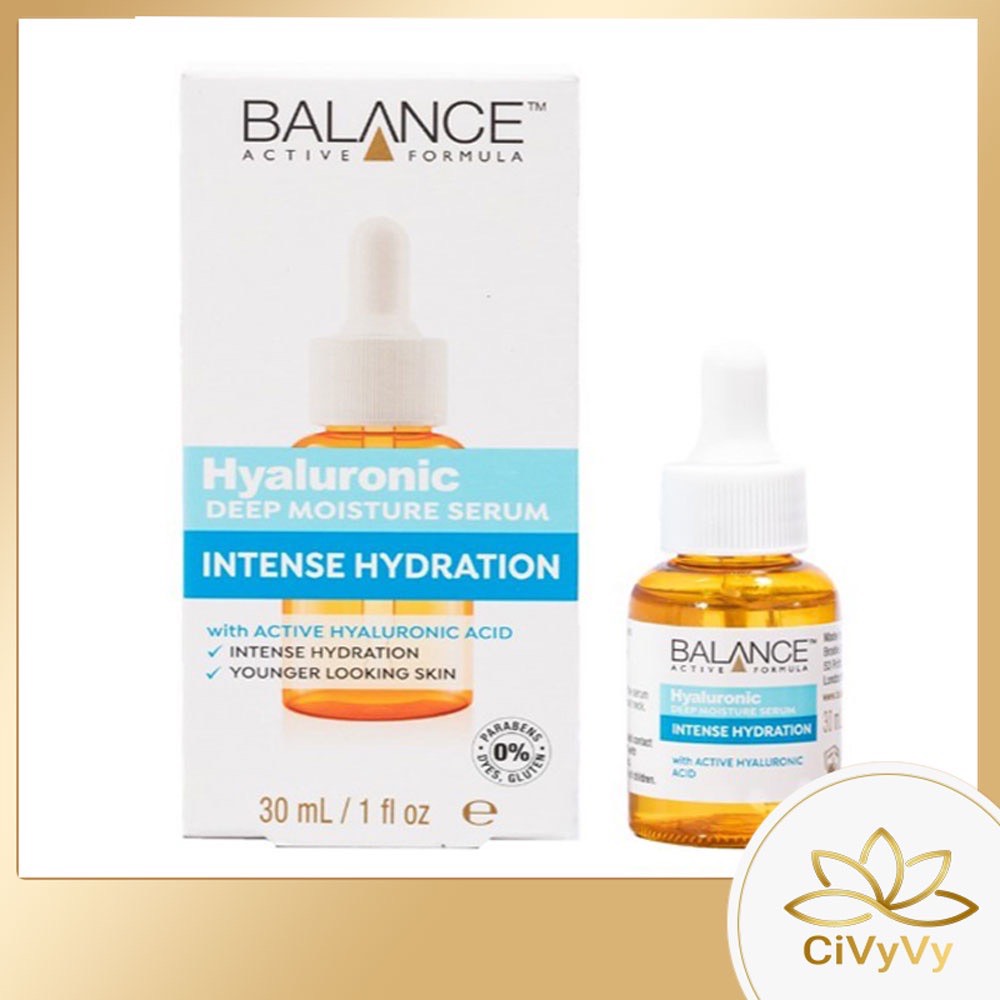 Serum Cấp Nước Dưỡng Ẩm Balance Active Formula Hyaluronic Deep Moisturizing 30ml