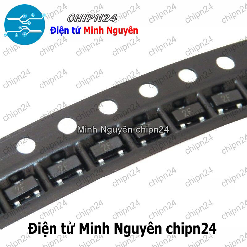 [25 con] (G3.1) Transistor Dán 2N2907 (2F) SOT-23 PNP 600mA 60V (SMD) (2N 2907) - HH005591