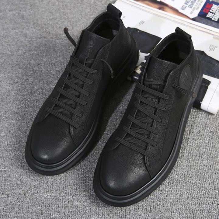 Giày Sneaker Nam Da Thật KO19, Tăng Chiều Cao 4cm