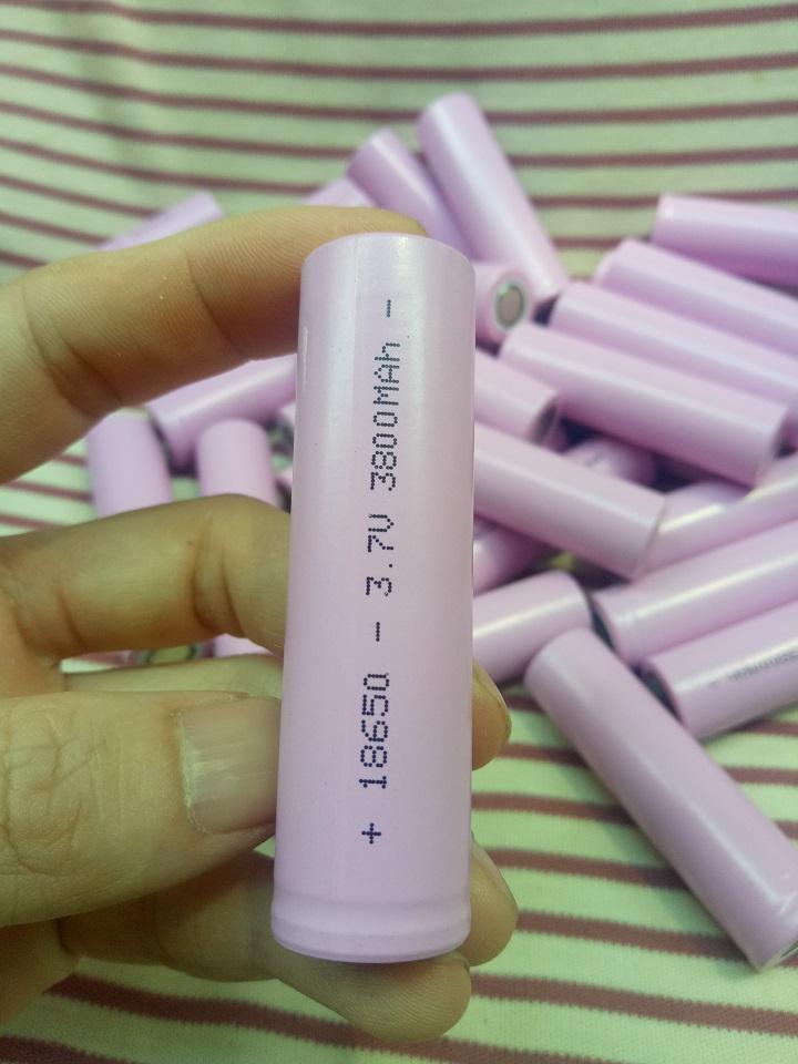 Pin sạc 18650 3.7v 3800MAh đầu bằng