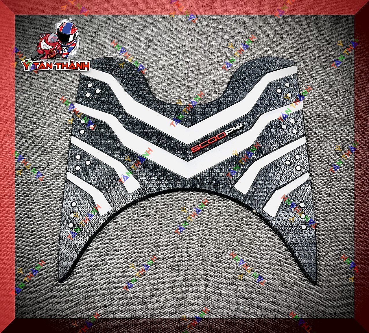 Thảm Lót Chân Xe Scoopy Sọc màu MS22