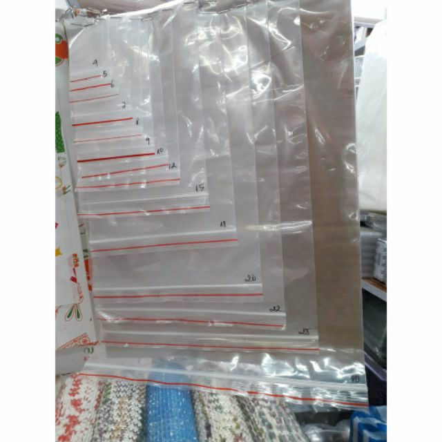 TÚI ZIPPER CHỈ ĐỎ NHIỀU SIZE LỰA CHỌN [100G]
