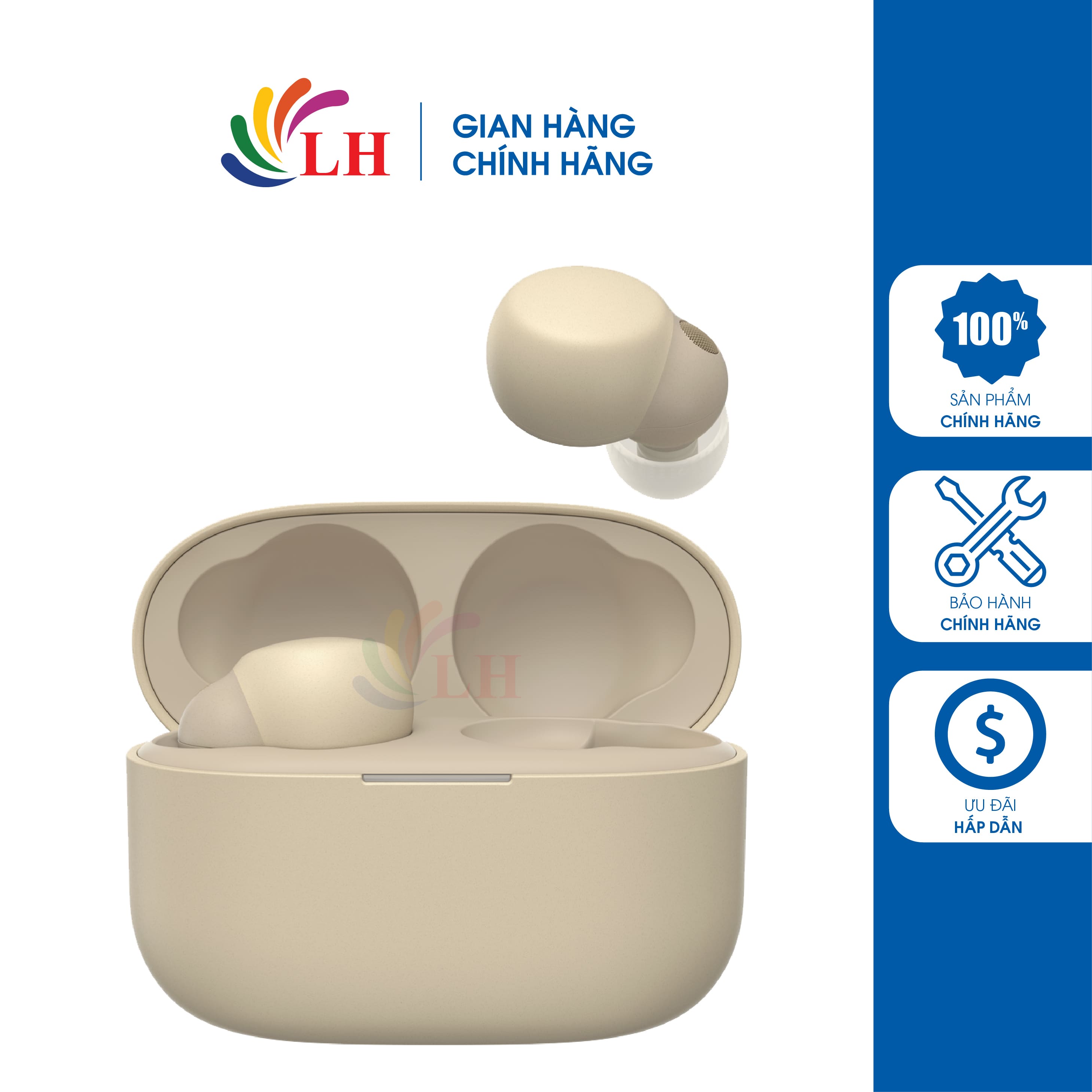Tai nghe Bluetooth True Wireless Sony LinkBuds S WF-LS900N - Hàng chính hãng - Chuẩn chống nước IPX4, âm thanh đỉnh cao