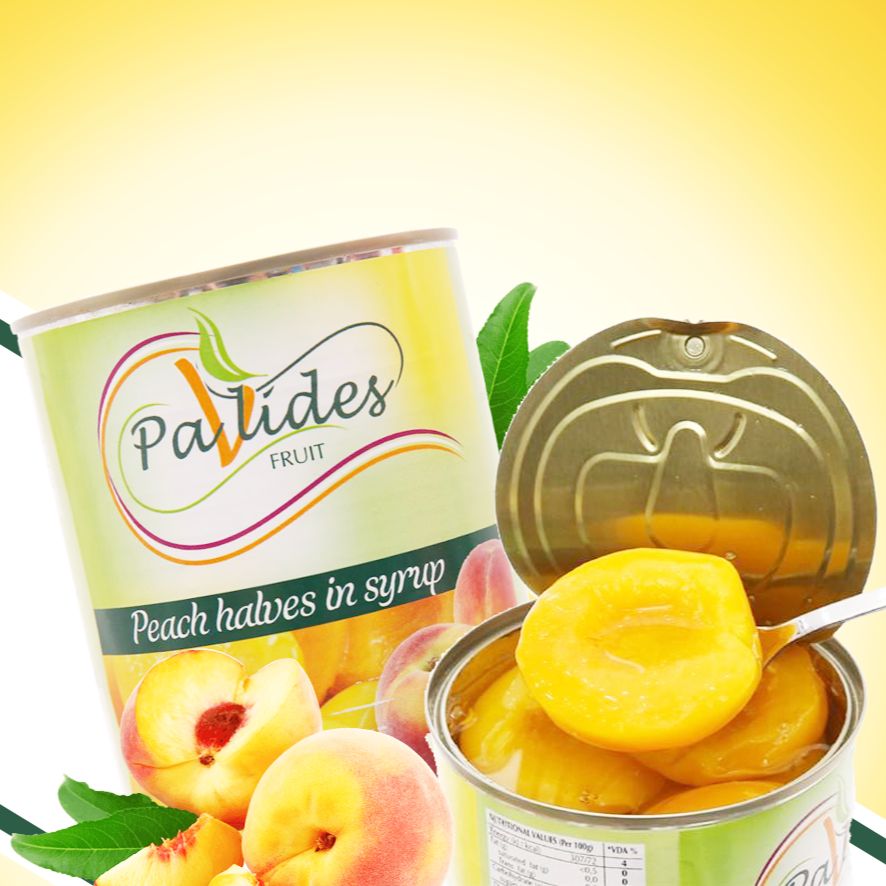 Đào Cắt Nửa Trái Ngâm Đường Pavlides 820g - Nhập Khẩu Hy Lạp | Pavlides Peach Halves in Syrup 820g