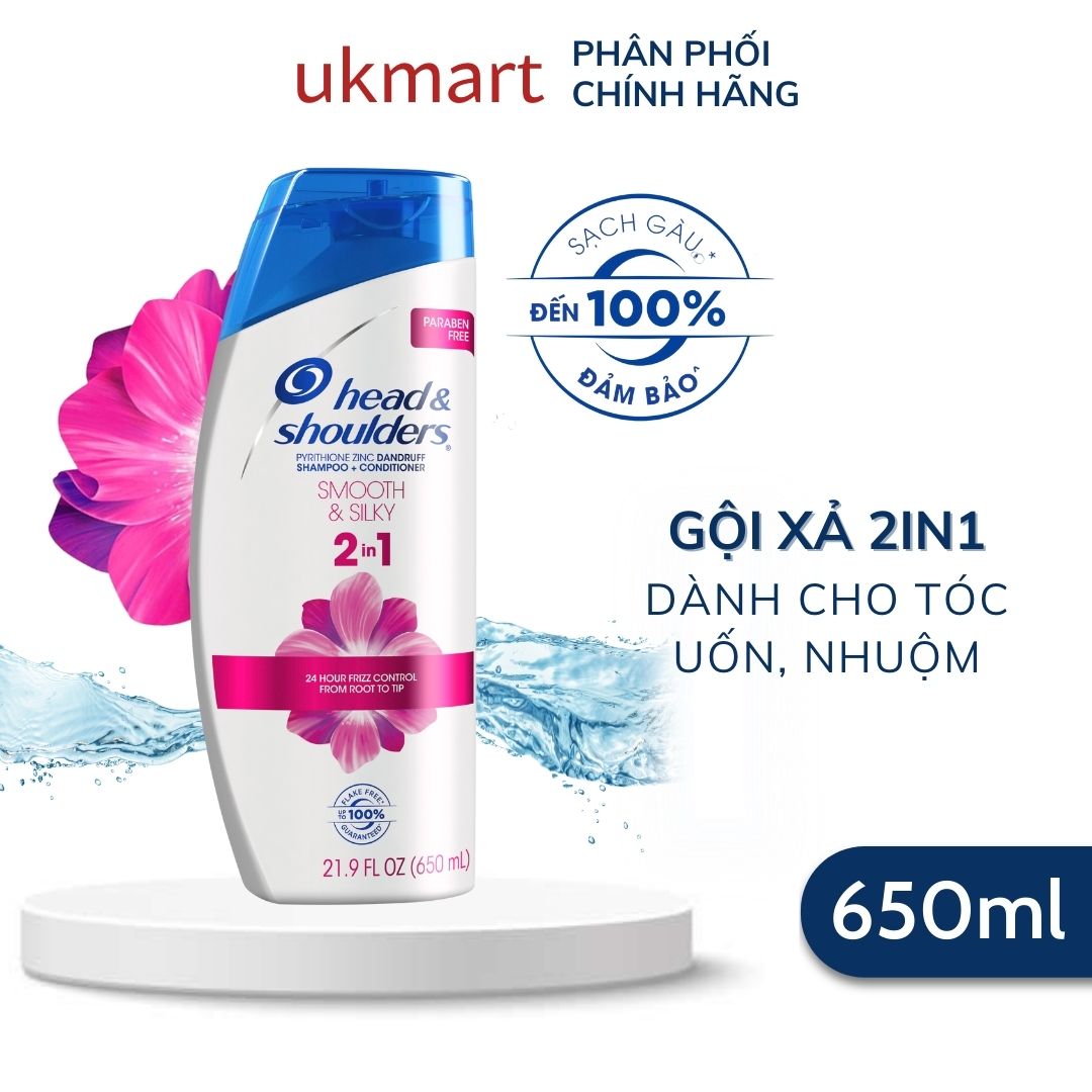 Dầu gội Smooth & Silky Head and Shoulders sẽ giúp bạn có được mái tóc mềm mượt, láng bóng và dễ chải. Sản phẩm không chỉ loại bỏ gàu mà còn giúp nuôi dưỡng tóc từ bên trong. Hãy xem hình ảnh và tin vào hiệu quả của sản phẩm để sở hữu mái tóc đẹp như mơ.