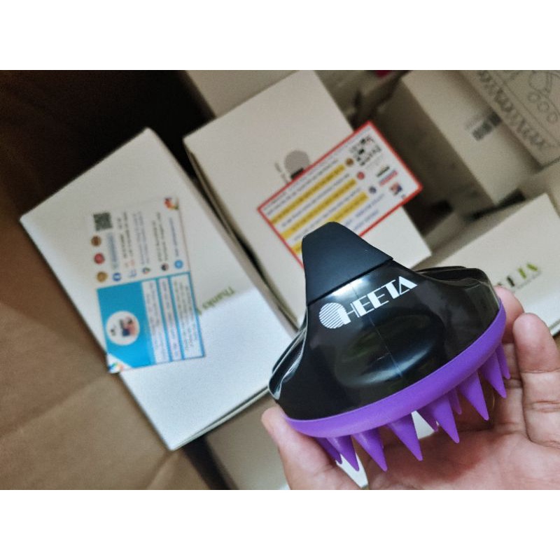 Lược gội đầu chải tóc silicon Heeta từ Mỹ