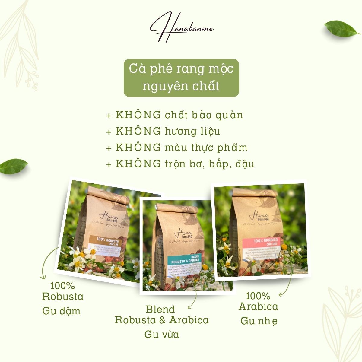 [Gói 1000g] Cà phê rang xay nguyên chất, cà phê Robusta vị đậm đà mạnh mẽ, cà phê hạt, cà phê pha máy, cà phê pha phin