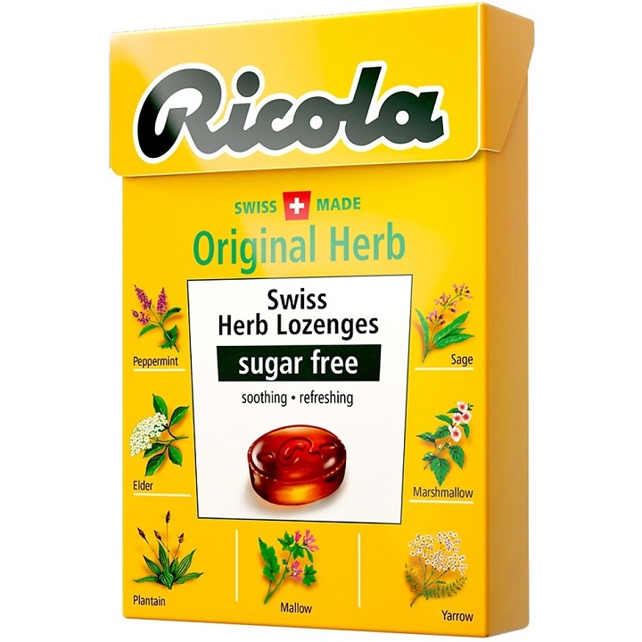Kẹo ngậm thảo dược Ricola hộp 40g Thụy Sỹ