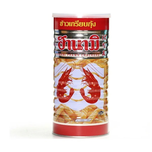 Snack tôm hanami lon 110g hàng thái lan