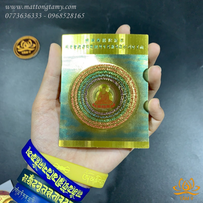 COMBO 5 Miếng dán Phật Đảnh Tôn Thắng Đà-ra-ni