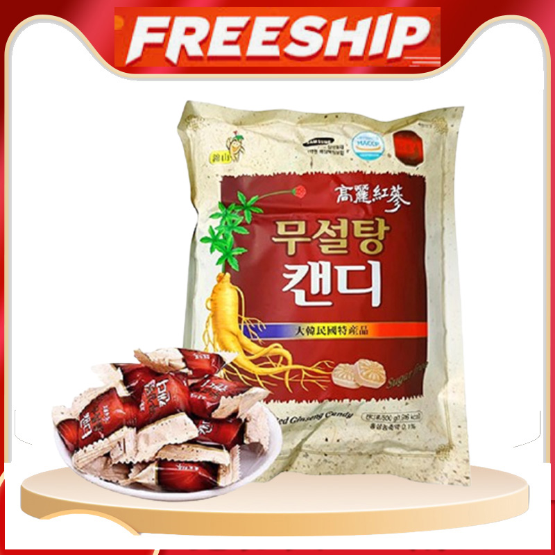Kẹo sâm không đường 500g Hàn Quốc Loại Thơm Ngon - Cherrys store