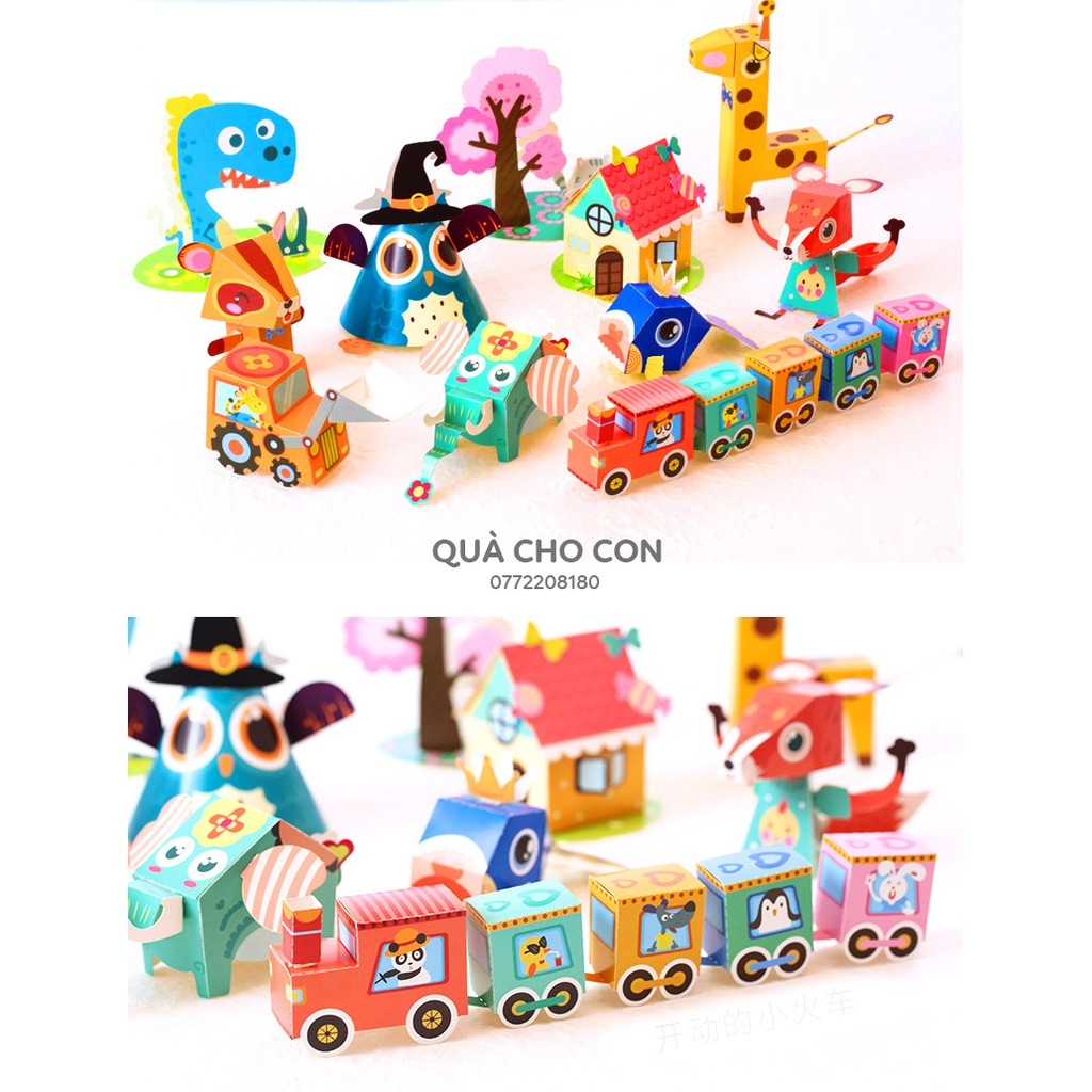 BỘ GẤP HÌNH 3D - ORIGAMI CHO BÉ