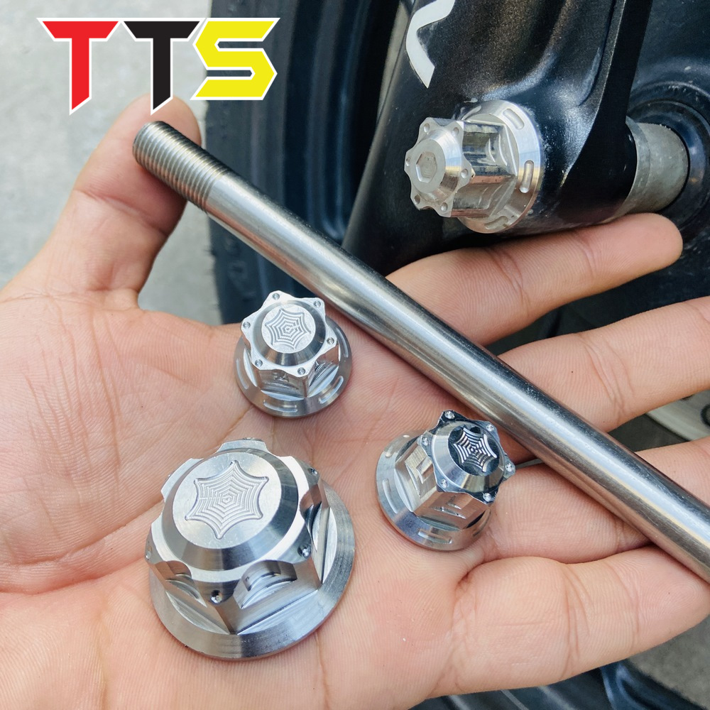 ( VARIO, CLICK THÁI ) Cốt bánh trước, tán chụp cốt bánh sau SALAYA lắp xe tay ga VARIO, VISION, AIR BLADE