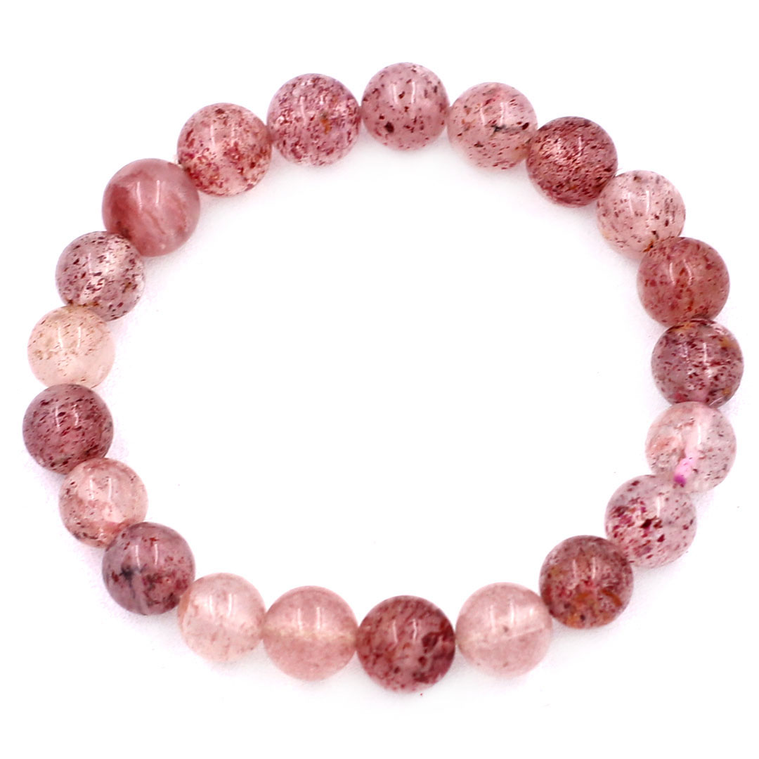 Bracelet quartz stone 8 MM 21 beads