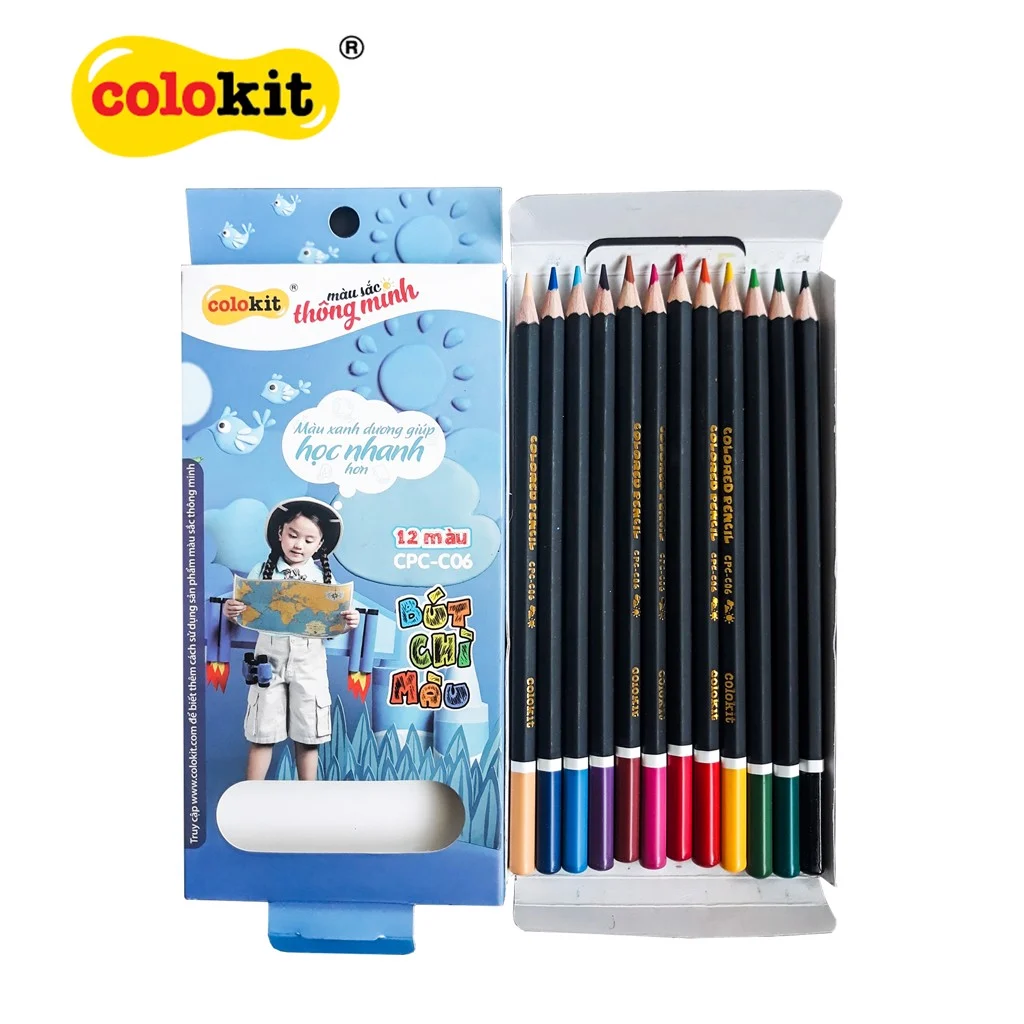 Bộ bút chì màu Colokit Thiên Long (hộp giấy)