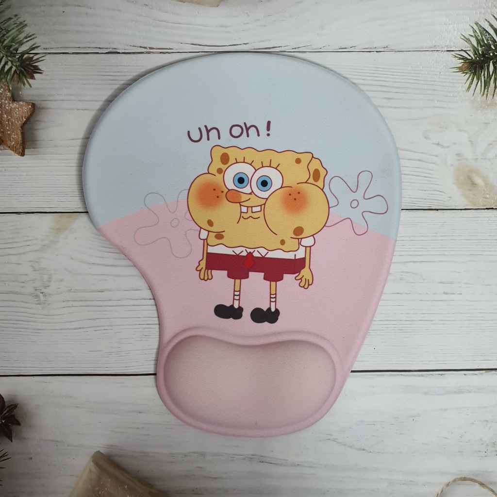 Lót chuột kê tay chống mỏi hình oval chất liệu silicon dày 3mm siêu bền di chuột siêu nhạy