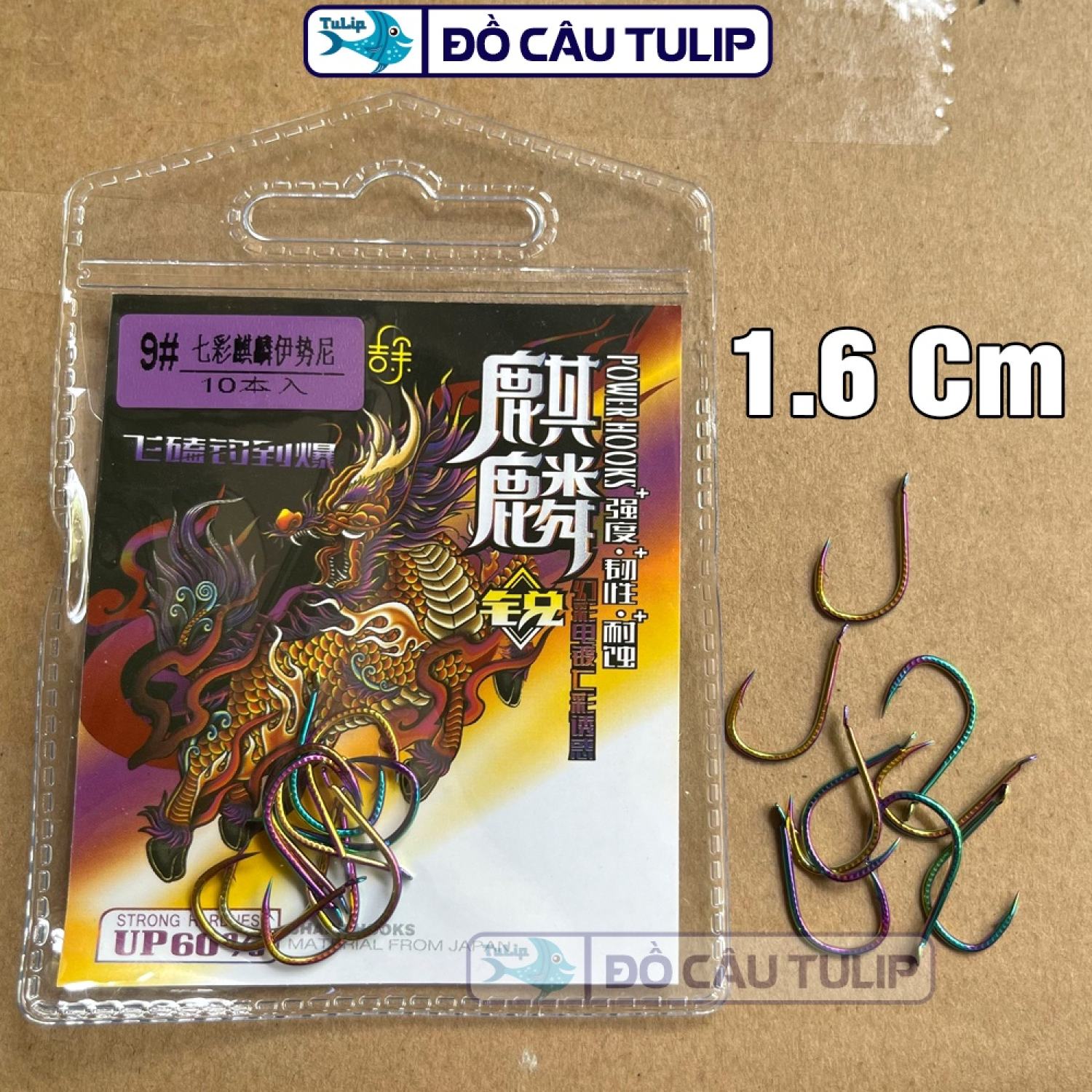 Lưỡi câu cá mạ titan 7 màu vảy rồng có ngạnh - lưỡi câu cá lóc, chép, cá tra,.. lưỡi câu cá siêu bén