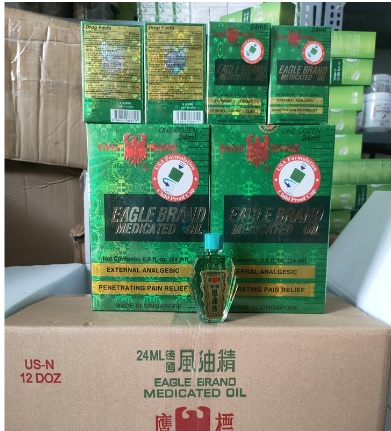 Dầu Gió Xanh sin 2 Nắp Con Ó 24ml.
