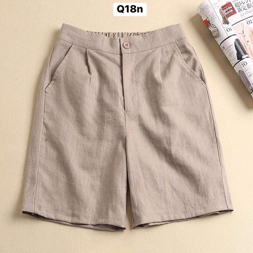 Quần Short Đũi Chun Sau Khuy Trước