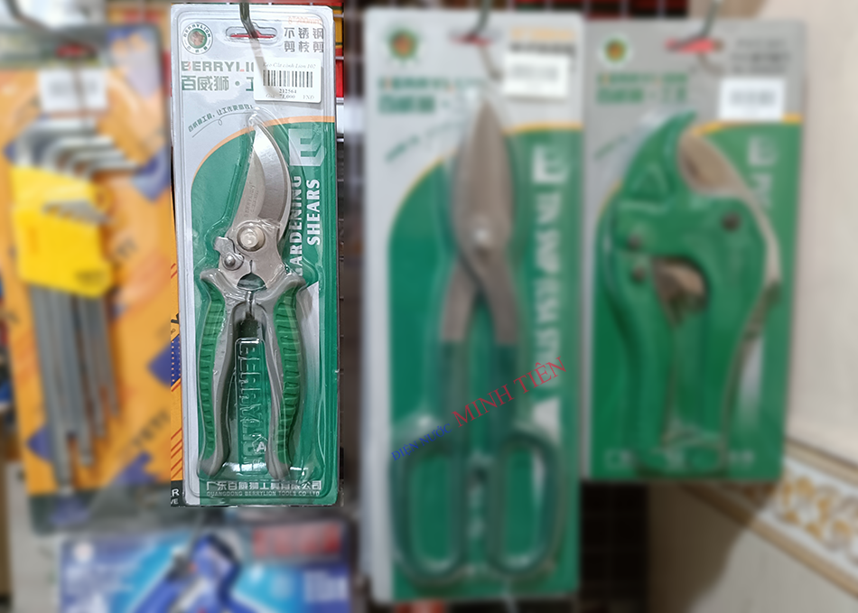 Kéo cắt cành, kềm cắt cành lưỡi cong 200mm berrylion 102