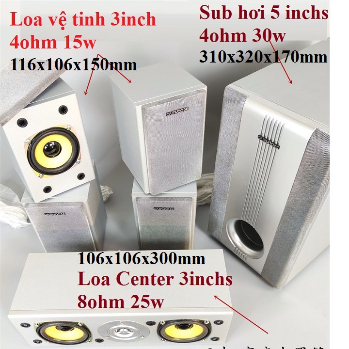 [HCM]Bộ 5.1 Loa thụ động